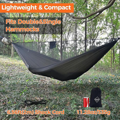 onewind Hammock Mosquito Net, Single & Double Camping Hammock Bug Netting, No See Ums Net 360 Degree Insect Protection, Alternative for Onewind Bottom Entry Hammock