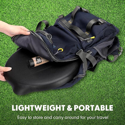 Glenmal Portable Toilet Seat for 5 Gallon Buckets Emergency Toilet Lid with Camping Toilet Bags 5 Gallon Bucket Toilet Seat with Lid Outdoor Camping Luggable Loo Toilet Cover for Adults and Kids