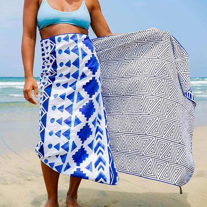 Elite Trend Microfiber Beach Towel - Extra Large 78x35 Inch Sand Free Quick Dry Towel for Travel, Swimming, Pool, Yoga, Hiking, Camping – Lightweight Fast Drying Microfiber Towel Compact for Adults