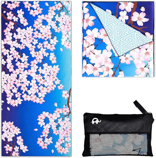 Elite Trend Microfiber Beach Towel - Extra Large 78x35 Inch Sand Free Quick Dry Towel for Travel, Swimming, Pool, Yoga, Hiking, Camping – Lightweight Fast Drying Microfiber Towel Compact for Adults