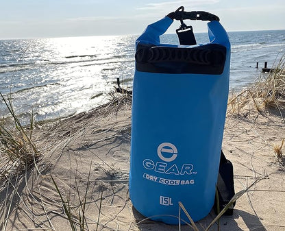 Insulated Dry Bag Floating Cooler – 10L / 15L / 25L Roll Top, Leak Proof, Waterproof, Collapsible, with Padded Shoulder Strap - Perfect for Kayaking Fishing Beach