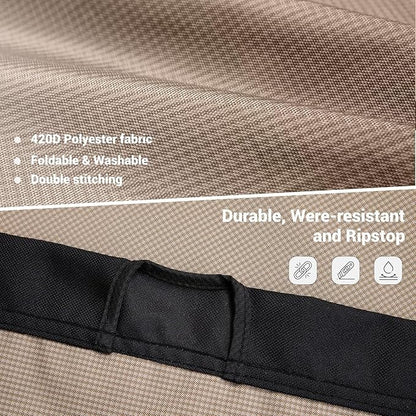 KingCamp Ultralight Camping Cot, Portable Folding Cots 265lbs Heavy Duty Sleeping Bed with Pad Pillow for Adults Outdoor Backpacking Travel Hiking, Khaki