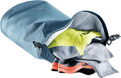 Deuter Drypack Pro 8L, Waterproof 8-Liter Storage Pack Sack for Trekking, Hiking, Bikepacking & Mountain Climbing - Atlantic