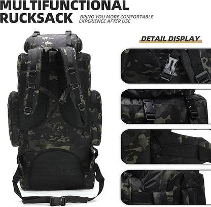 100L Camping Hiking Backpack,Molle military Tactical rucksack backpack,Waterproof Lightweight Hiking Backpack