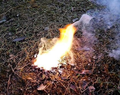 Emergency Magnesium Fire Starter 10 Bags Wax Rope Tent Paracord Bracelet for Camping Hiking Bushcraft Outdoor Survival Fishing Hunting