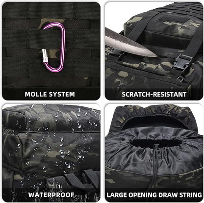 King'sGuard 70L Camping Hiking Backpack Tactical Backpack Military Molle Rucksack Backpack for Outdoor