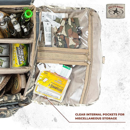 Rig'Em Right Waterfowl Standard Shell Shocker Duck Hunting Blind Bag with Sunglasses Case, Drink Holder, Ammo Compartment and More