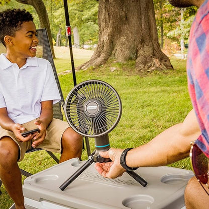 Coleman OneSource Rechargeable Outdoor Camping Gear: Camp Shower, Cordless Vacuum, Fan, Speaker, & Air Pump Options with Included Rechargeable Battery