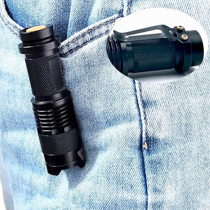 4 Pack Single Mode Red Light Flashlight Red Torch Light with Clip Zoomable Red Flashlight for Hunting Astronomy Aviation Night Observation