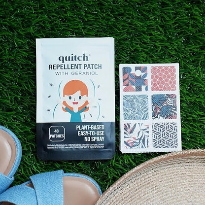 Natural Mosquito Repellent Stickers for Kids & Adults | geraniol Bug Patch | Anti Mosquito Patch | Mosquito Patches for Babies | Bug Spray Stickers | citronella Insect Repellent Alternative