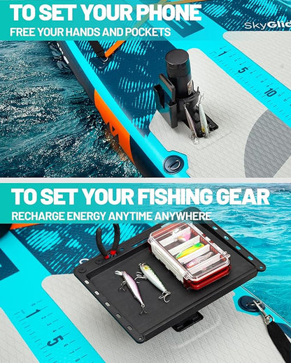 11'6×35" Super Wide Inflatable Stand Up Paddle Board, Ultra Stable Wide SUP for 2+1 People/Family/Big Size, 100L Backpack, All-Round Sup Board, US Big Fin