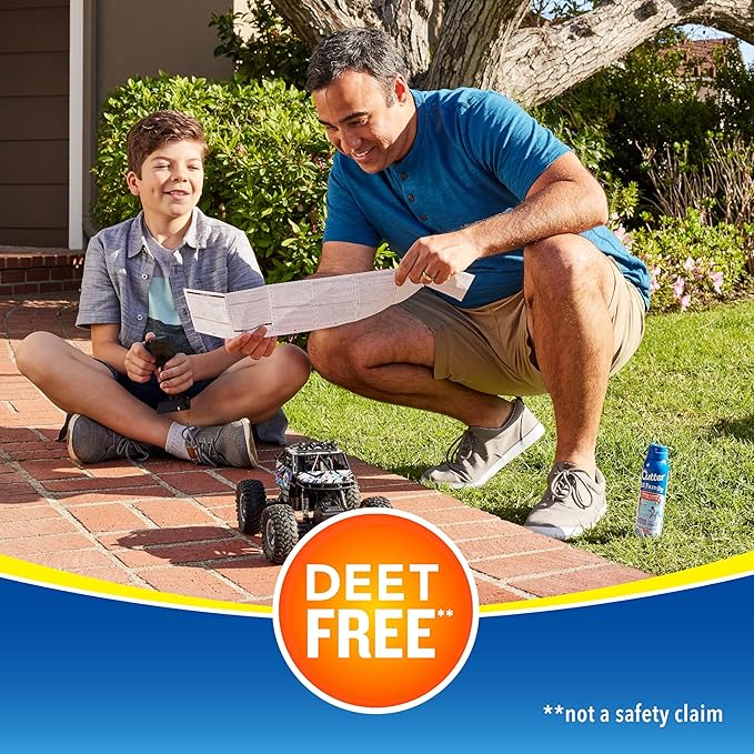 Cutter All Family Insect Repellent, 4 Ounces, [DEET-Free] Alternative Lightweight Aerosol Spray Repels Mosquitoes and Ticks for Up to 8 Hours of Complete Protection for The Entire Family (Pack of 2)