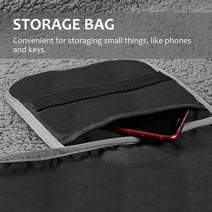 Tirrinia Outdoors Waterproof Throw Blanket, 66”x 90” Sherpa Fleece Stadium Windproof Mat for Boat, Traveling, Camping, Hiking, Football - Machine Washable
