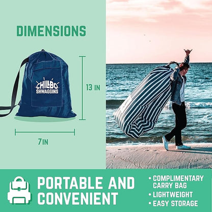 Chillbo Shwaggins Inflatable Couch – Cool Inflatable Chair Easy Setup is Ideal for Hiking Gear, Beach Chair and Music Festivals. Dad Gifts or Gifts for Dad