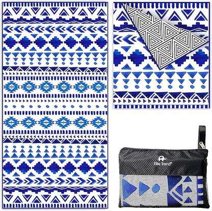 Elite Trend Microfiber Beach Towel - Extra Large 78x35 Inch Sand Free Quick Dry Towel for Travel, Swimming, Pool, Yoga, Hiking, Camping – Lightweight Fast Drying Microfiber Towel Compact for Adults