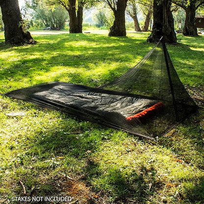MEKKAPRO Mosquito Netting for Camping with Carry Bag, Mosquito Net Tent, Compact and Lightweight Bug Net for Camping, Mosquito Netting for Bed, Fits Sleeping Bags, Tent, Bed (Single)