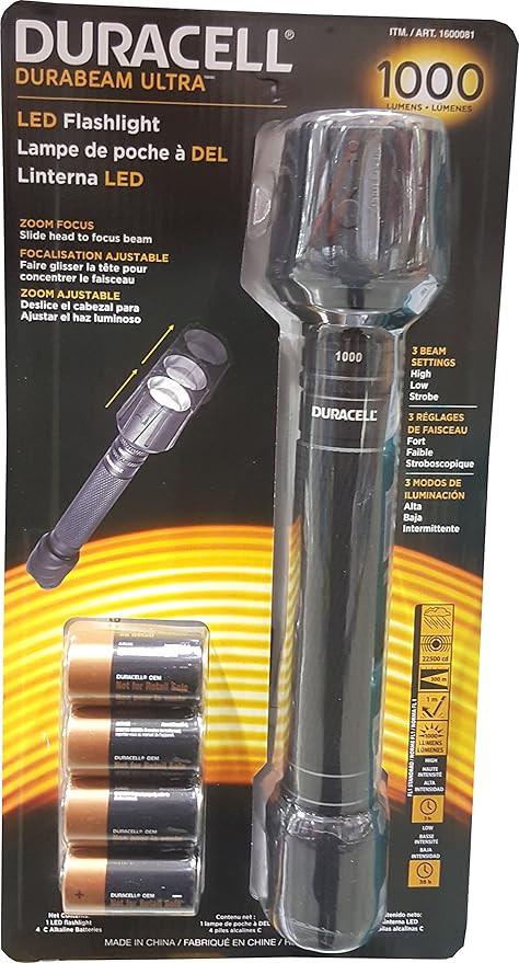 Duracell Durabeam Ultra LED Flashlight 1000 Lumens