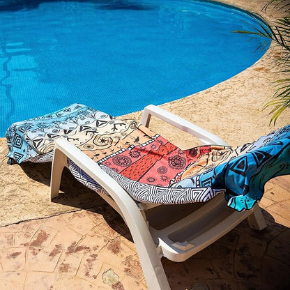 Elite Trend Microfiber Beach Towel - Extra Large 78x35 Inch Sand Free Quick Dry Towel for Travel, Swimming, Pool, Yoga, Hiking, Camping – Lightweight Fast Drying Microfiber Towel Compact for Adults