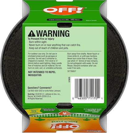 OFF! Triple Wick Scented Citronella Candle Bucket, Outdoor Candle, Burn Time up to 50 Hours, Provides Ambiance and a Gentle Glow for Outdoor Occasion , 23 oz (Pack of 6)