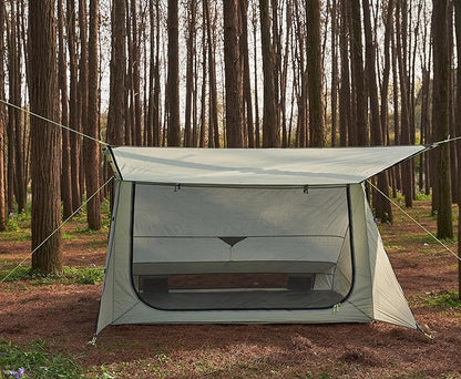 Sirius Two Ultralight Backpacking Tent, 2 Person Trekking Pole, Waterproof, Compact, Single Wall, Bushcraft Shelter for Camping, Hiking, Kayaking