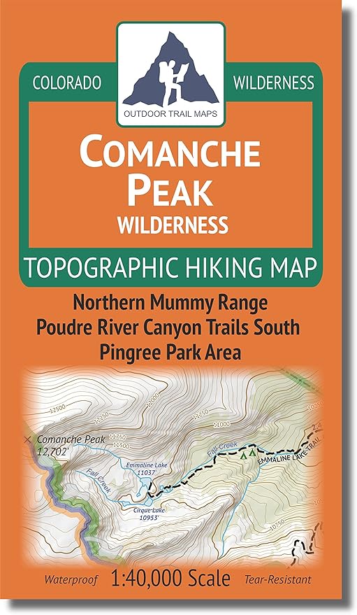 Outdoor Trail Maps LLC Comanche Peak Wilderness - Colorado Topographic Hiking Map (2018)