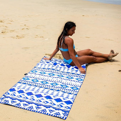 Elite Trend Microfiber Beach Towel - Extra Large 78x35 Inch Sand Free Quick Dry Towel for Travel, Swimming, Pool, Yoga, Hiking, Camping – Lightweight Fast Drying Microfiber Towel Compact for Adults