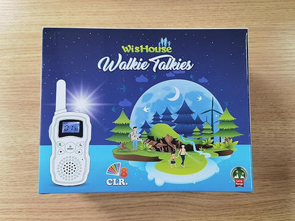 Wishouse Walkie Talkies for Adults Long Range-Handheld 2 Way Radios Rechargeable,Hiking Accessories Camping Gear Xmas Birthday Gift for Kids with Lamp,SOS Siren,NOAA Weather Alert,Easy to Use 4 Pack