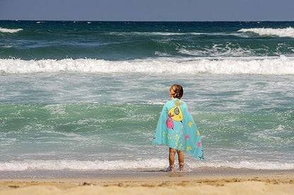 Microfiber Beach Towel for Kids - Thin and Large (30"x60") - Peace Love - Absorbent, quick dry, sand free, lightweight, blanket - toddler, girls, boys - For Sports, Pool, Picnic, Camping, Travel, Swim