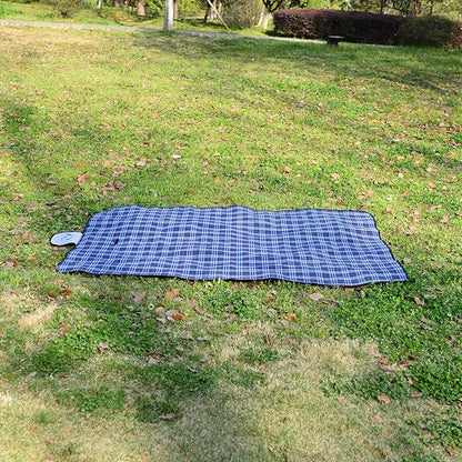 Wind Tour Family Outdoor Waterproof Durable Picnic Blankets with Carry Strap,Foldable 50×70.9 inch Sandproof Beach Mat for Kids Playground Camping Park Hiking Grass Travelling (1, Navy Blue)