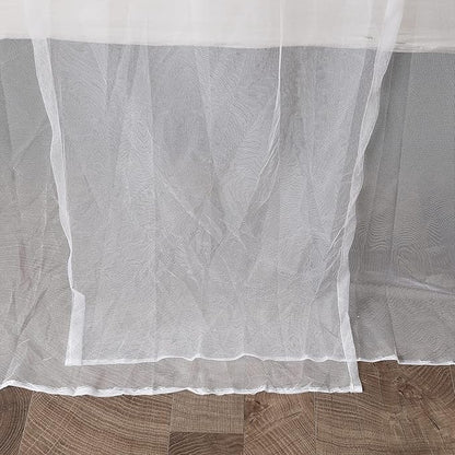 Mengersi Bed Canopy for Full Queen King Size Bed,Canopy Bed Curtains Elegant Mosquito Net,Mosquito Netting for Camping Patio Indoor Outdoor Bug Net,White