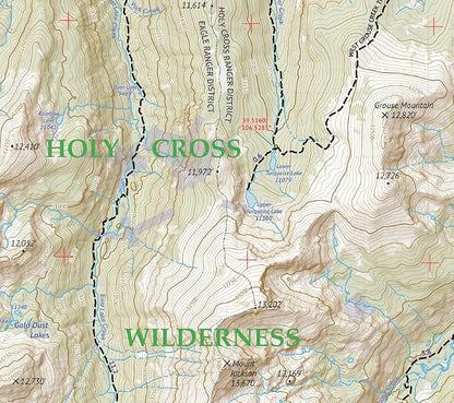 Holy Cross Wilderness - Colorado Topographic Hiking Map (2018)