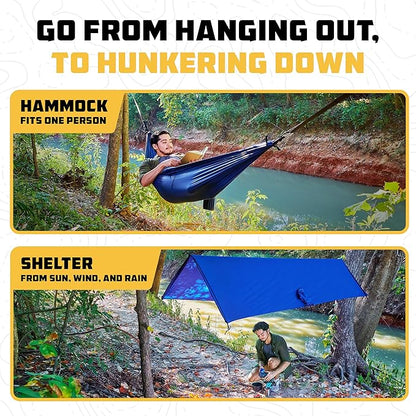 Wise Owl Outfitters Hammock for Camping Hammocks Gear for The Outdoors Backpacking Survival or Travel - Portable Lightweight Parachute Nylon - Up to 500lbs