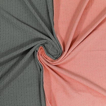 2 Pack Travel Cotton Blanket Twin Size Breathable Cozy Airplane Keep Warm Compact Vacation Essentials Car Camping Quick Dry Beach Peshtemal Towel (Khaki Green and Salmon Pink)
