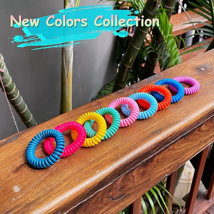 18 Pack Mosquito Repellent Bracelets with 60 Pack Mosquito Patches, DEET-Free Insect & Bug Repellent Wrist Bands for Kids & Adults Outdoor Camping Fishing Traveling