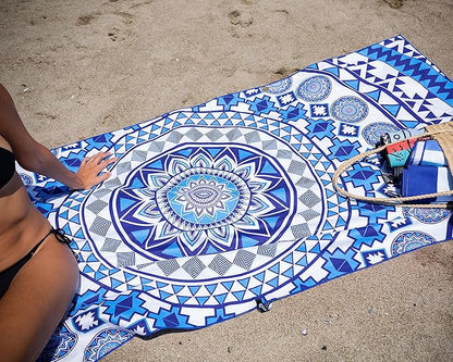 Elite Trend Microfiber Beach Towel - Extra Large 78x35 Inch Sand Free Quick Dry Towel for Travel, Swimming, Pool, Yoga, Hiking, Camping – Lightweight Fast Drying Microfiber Towel Compact for Adults